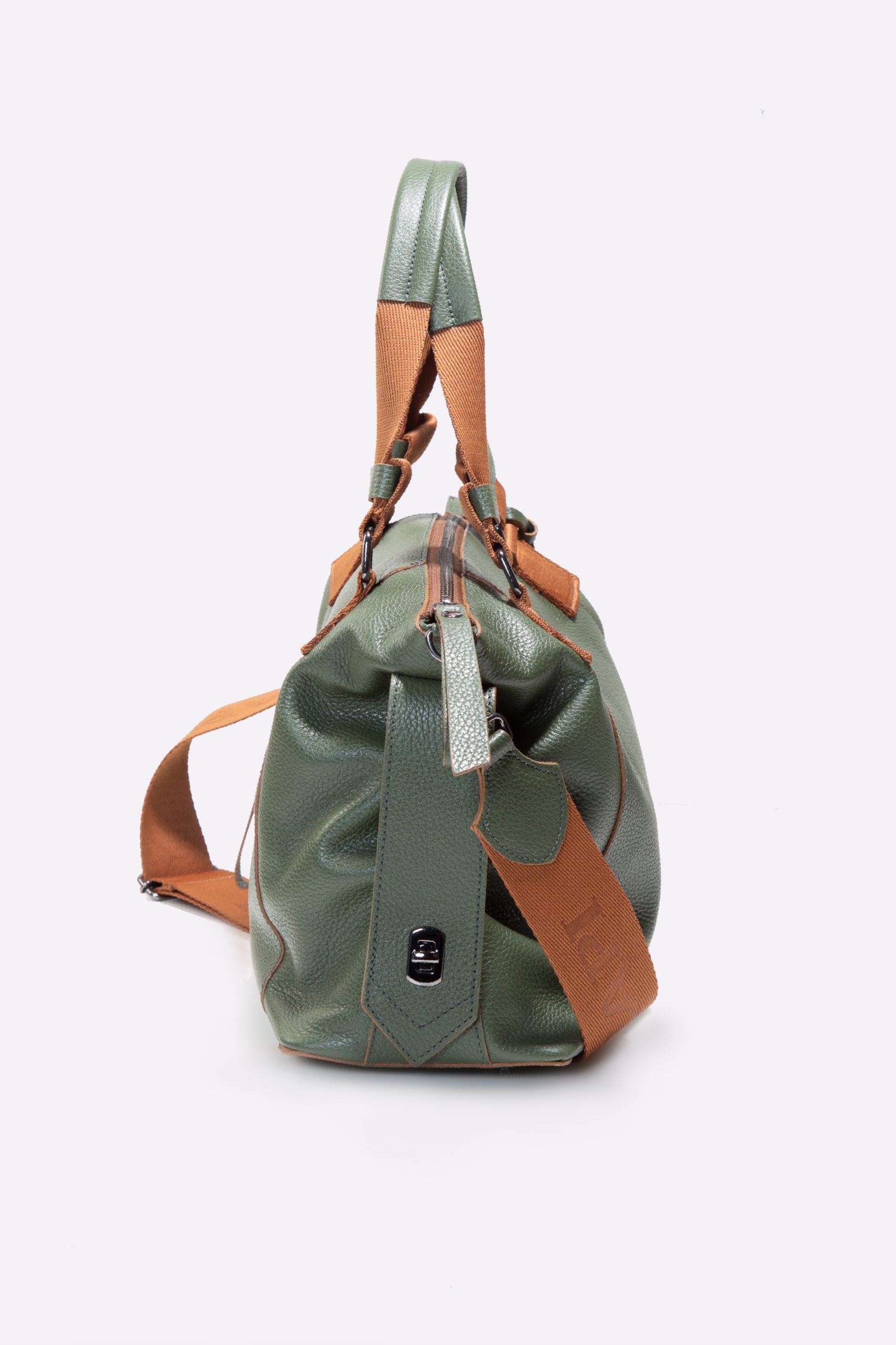 bolsa-feminina-de-couro-verde-cr-1161-alça-ombro-com-divisoria-crizzapi