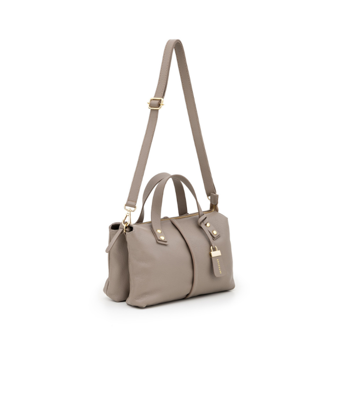 Bolsa Tiracolo Com Dois Foles | CR-965 - Taupe - CRIZZAPI BOLSAS