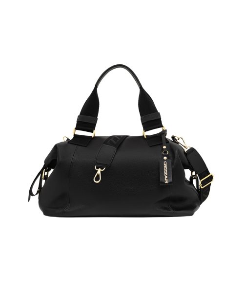 Bolsa Tote Couro Alça Ombro Grande | CR-1154 - Preta