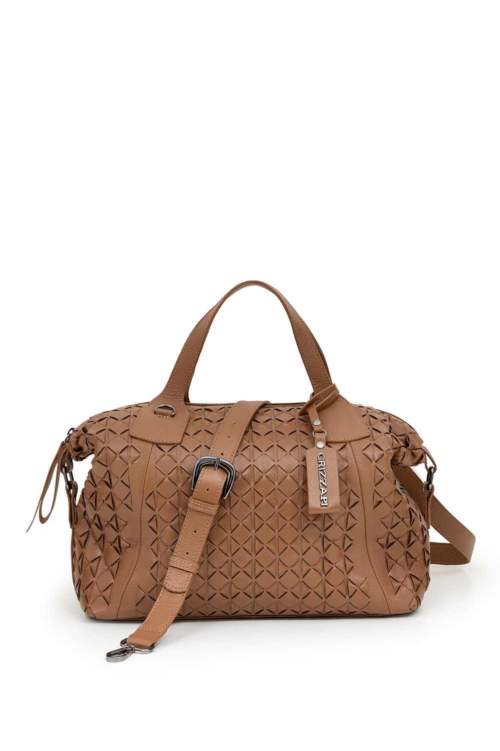 bolsa-couro-legitimo-caramelo-cr-691- tresse-manual-caramelo