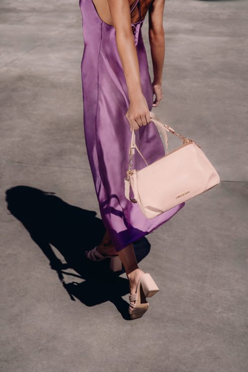 Bolsa Baguette Tiracolo Com Alça Ombro | CR-11235 - Rose