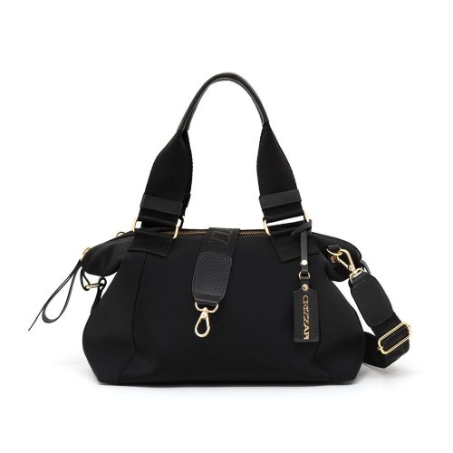 Bolsa Tote Média Alça Ombro Nylon Preto | CR-1155