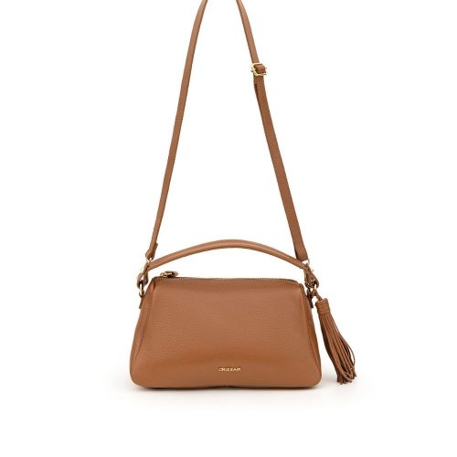 Bolsa Pequena Tiracolo em Couro Legitimo | CR-920 - Caramelo