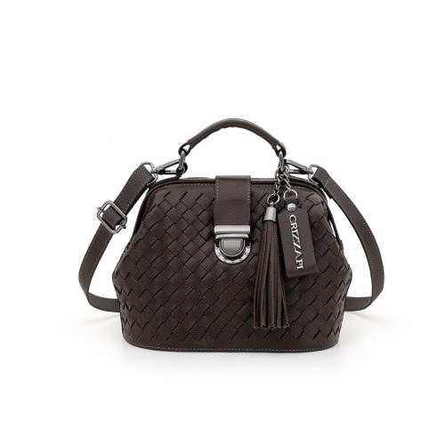Doctor's Bag Tiracolo Tresse Manual | CR-708 - Dark Brown