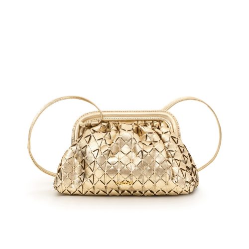 Bolsa Tiracolo Clutch Tressê Manual | CR-1111 - Ouro