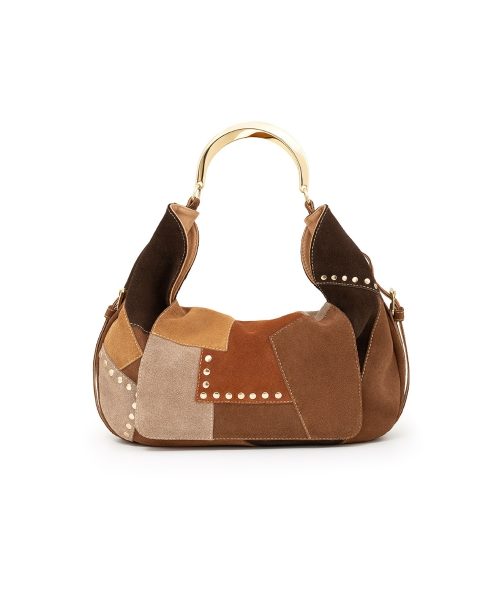 Bolsa Hobo Camurça Média | CR-11411 - Patchwork