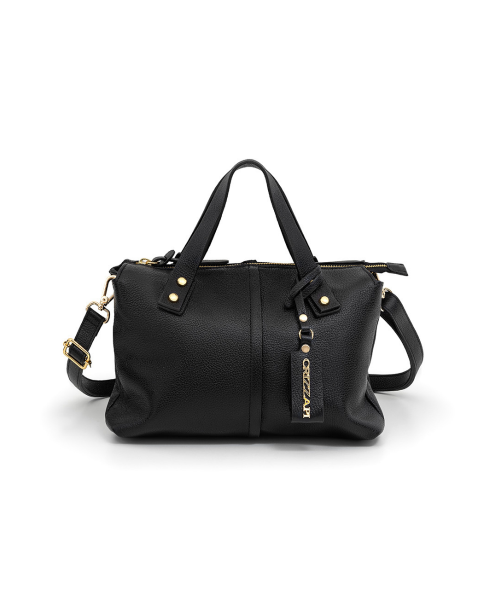 Bolsa Tiracolo Com Dois Foles | CR-965 - Preta