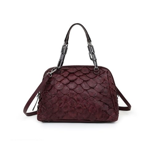 Bolsa Tiracolo Pirarucu Legítimo | CR-833 - Bordô