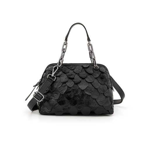 Bolsa Tiracolo Pirarucu Legítimo | CR-833 - Preta