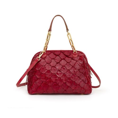 Bolsa Tiracolo Pirarucu Legítimo | CR-833 - Vermelha