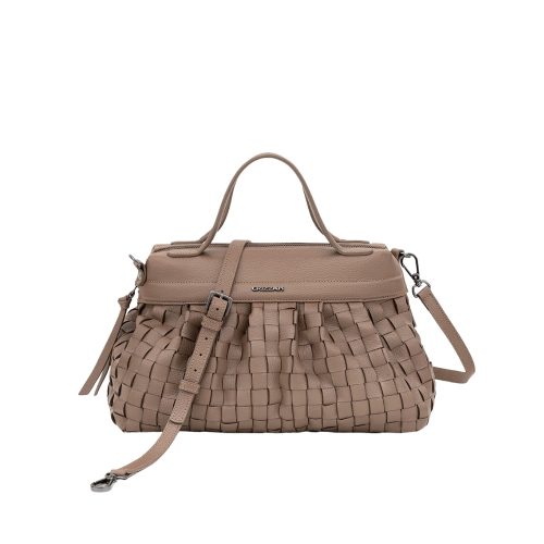 Bolsa Tiracolo Tresse Média | CR-11335 - Taupe