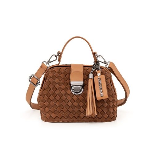 Doctor's Bag Tiracolo Tresse Manual | CR-708 - Camurça Caramelo