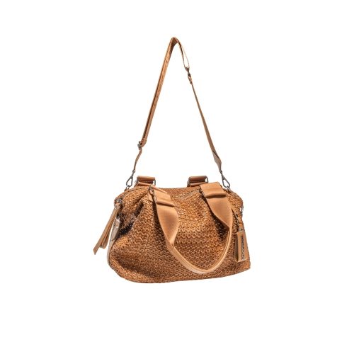 Bolsa Tote Média Alça Ombro Trama | CR-1155 - Caramelo