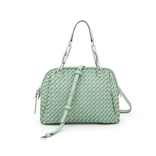 Bolsa Tiracolo Tressê Manual De Couro Legítimo | CR-833 - Verde Candy