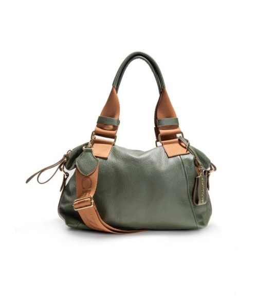 Bolsa Tote Média Alça Ombro Couro | CR-1155 - Verde
