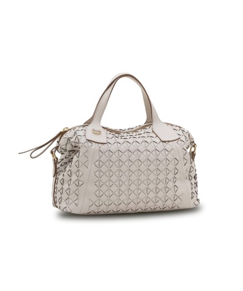 Bolsa Tote Média Tresse Manual | CR-691 - Off White