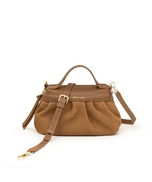 Bolsa Pequena Tiracolo | CR-11344 - Camurça Doce de Leite