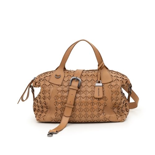 Bolsa Tote Média Tresse Manual | CR-691 - Caramelo