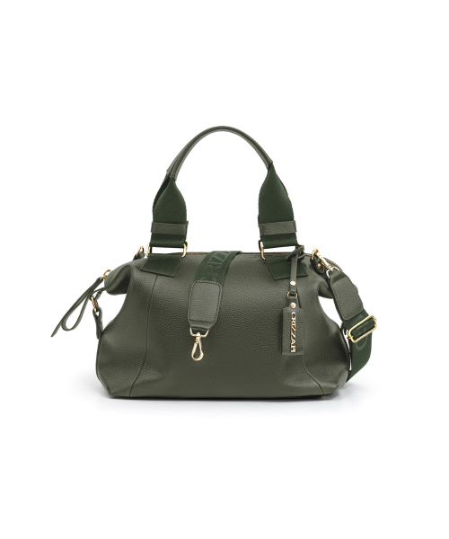 Bolsa Tote Média Alça Ombro Couro | CR-1155 - Verde