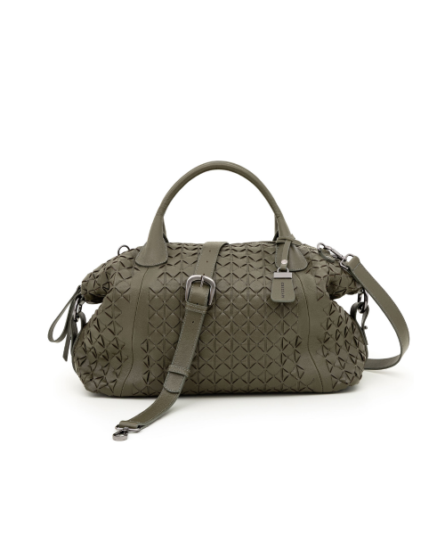 Bolsa Tote Tressê Manual Couro | CR-231 - Verde
