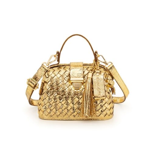 Doctor's Bag Tiracolo Tresse Manual | CR-708 - Ouro