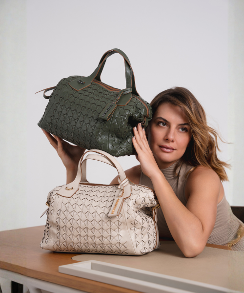 Bolsa Tote Média Tresse Manual | CR-691 - Off White