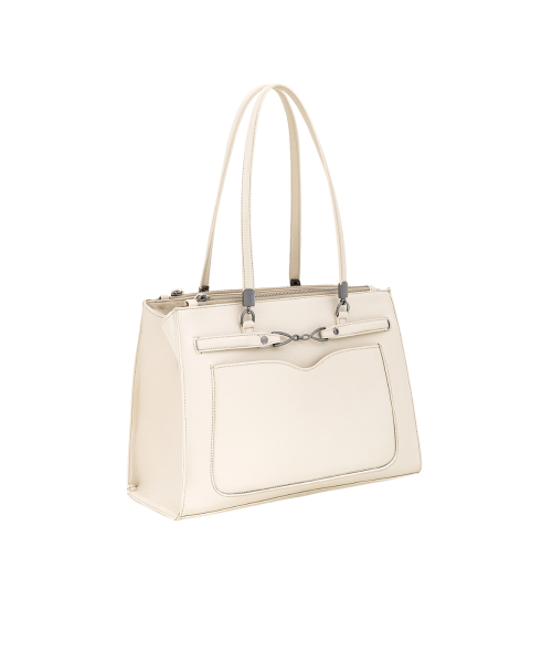 Bolsa Tote Com Alça Ombro e Inúmeros Compartimentos | CR-11351 - Off White