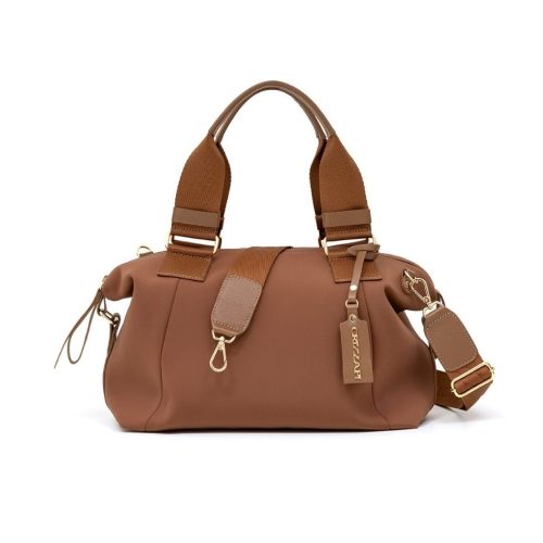 Bolsa Tote Média Alça Ombro Nylon Preto | CR-1155 - Marrom