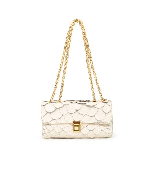 Bolsa em Couro Pirarucu | CR-11389 | Off White
