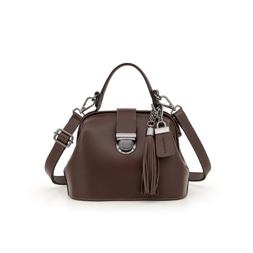 Doctor’s Bag Tiracolo Couro | CR-708 – Dark Brown Liso