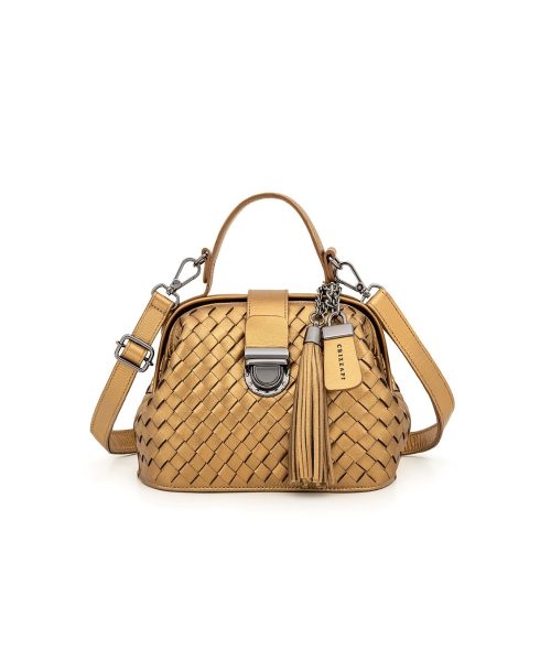 Doctor’s Bag Tiracolo Couro | CR-708 – Ouro