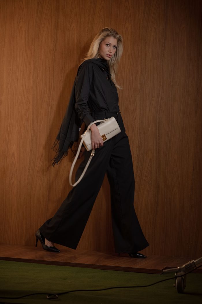 Bolsa Clutch em Couro Liso | CR-11382 - Off White - CRIZZAPI BOLSAS