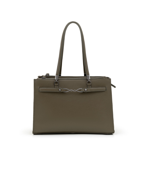 Bolsa Tote Com Alça Ombro e Inúmeros Compartimentos | CR-11351 - Verde Musgo