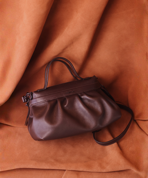 Bolsa Low and Light em Couro Liso | CR 11335 - Dark Brown