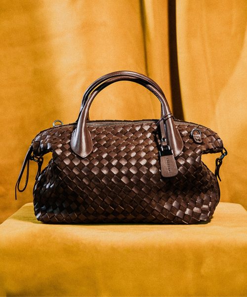 Bolsa Tote Camurça Tresse Manual | CR-11410 - Café