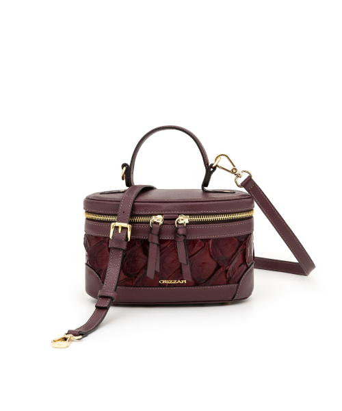 Bolsa Mini Vanity Pirarucu | CR-11435 - Bordô