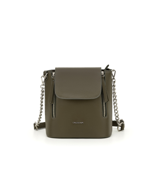 Bolsa em Couro Liso | CR- 902 Verde Musgo