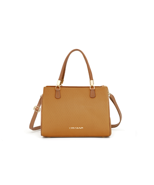 Bolsa Tiracolo Com Compartimento E Alças Flexíveis | CR-597 - Mostarda