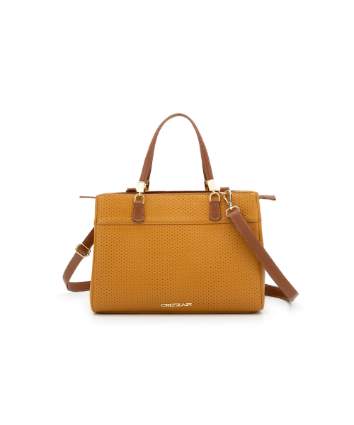 Bolsa Tote em Couro | CR-739 - Mostarda